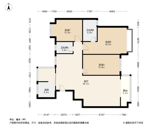 交大蓉杏园户型图