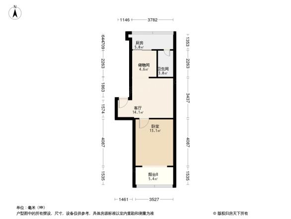 红色小区户型图