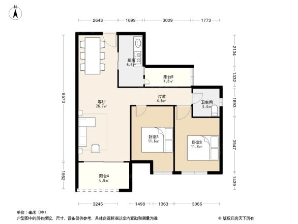 时代锦汇华庭户型图