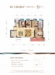 建面约126.26平米B户型