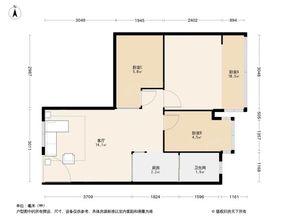 工业大道南小区户型图