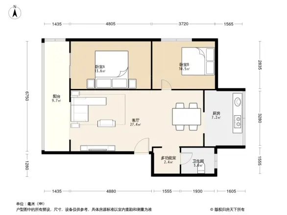菊乐路55号户型图