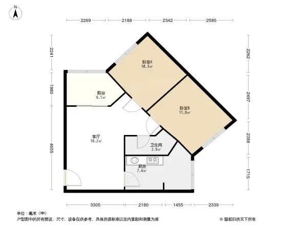 莲花新区南一巷2号院户型图
