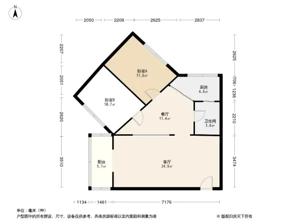 川航佳园户型图