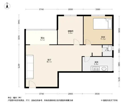 礼嘉白马小区户型图