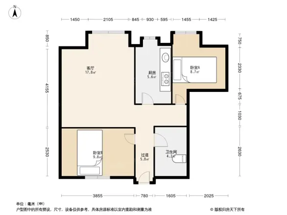 冶金路小区户型图