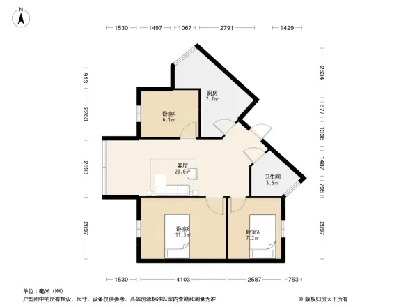 玉林南街12号院户型图