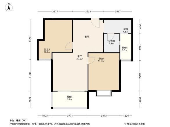 齐力碧水湾户型图