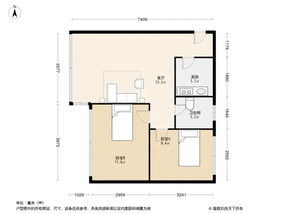 礼嘉白马小区户型图