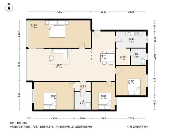 富比帝小区户型图