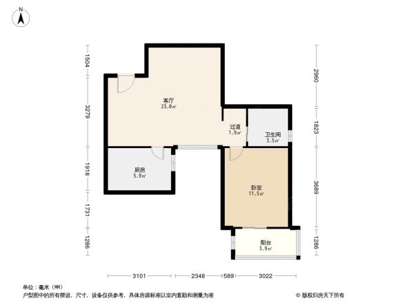 西山枫景苑户型图