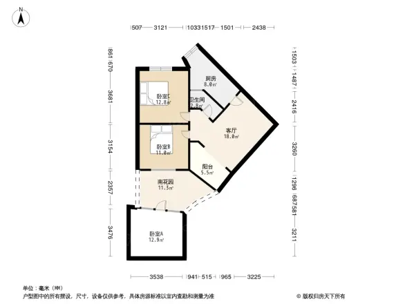 莲花新区南一巷2号院户型图