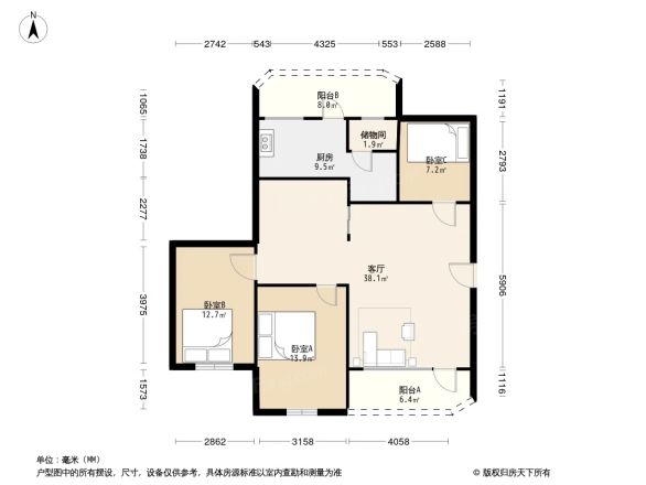 荔城大道小区户型图