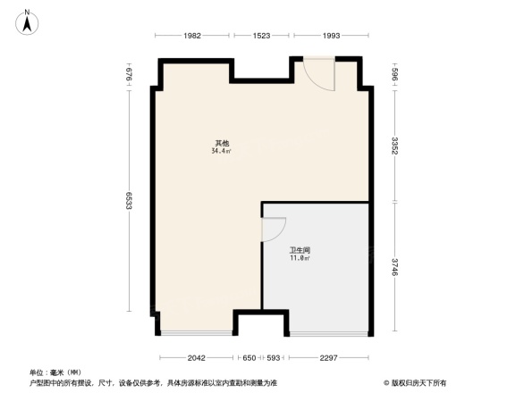 金科星耀天都公寓户型图