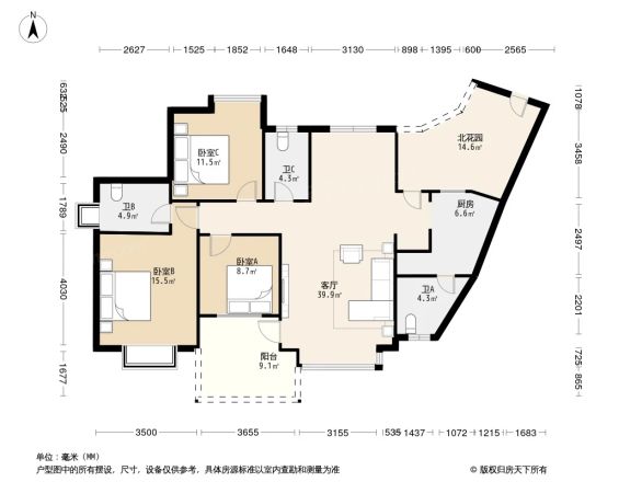绿城印象户型图