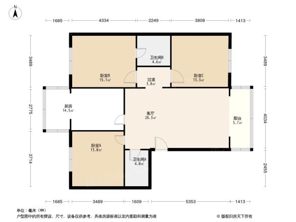 红花教师苑户型图