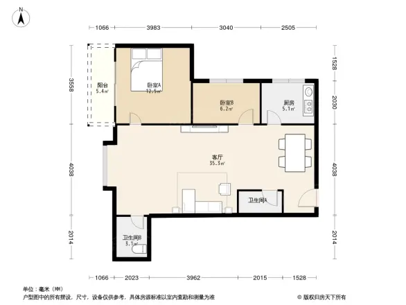 金鼎大厦户型图
