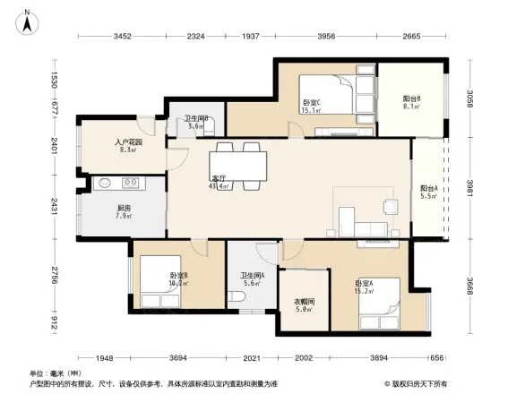 金科太阳海岸户型图
