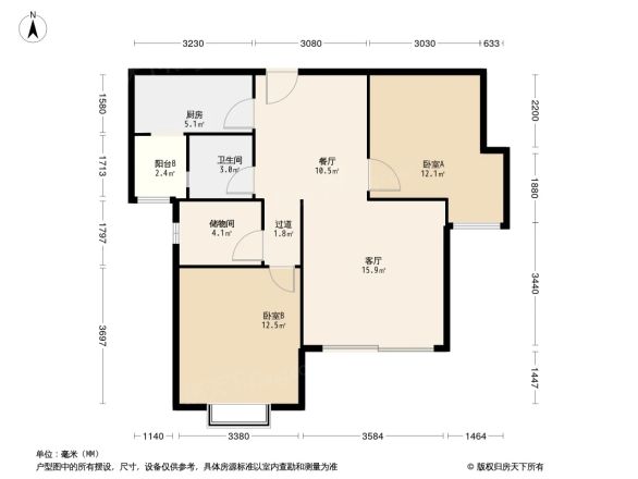 齐力碧水湾户型图