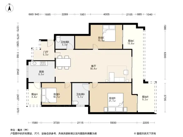 金科太阳海岸户型图