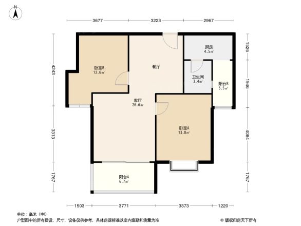 齐力碧水湾户型图