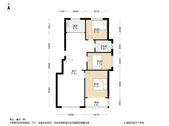 昌盛经典二期御花苑户型图