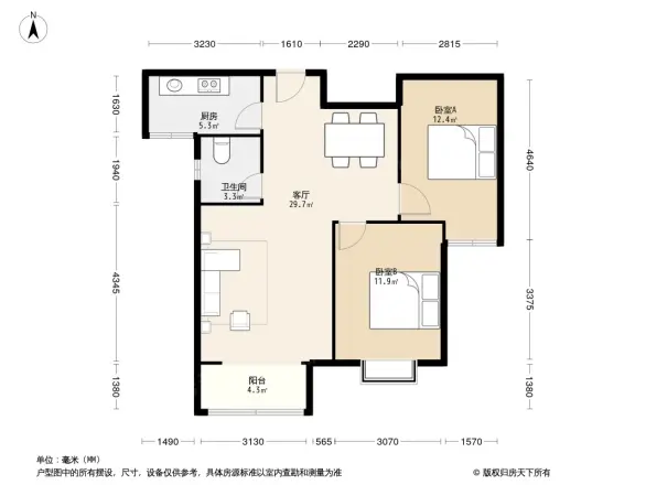 中景香颂户型图