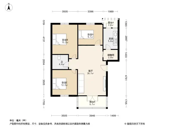 经天路6号院户型图