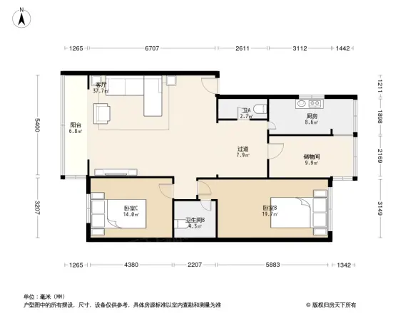 倒桑树街小区户型图
