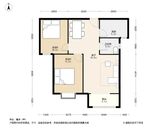 中景香颂户型图