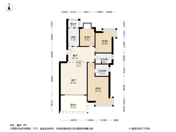 棠湖帝景户型图