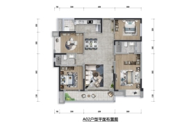 花屿岛4室2厅2卫建面140.00㎡