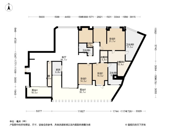 蝴蝶谷名苑户型图