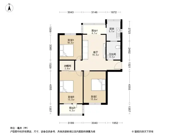 化轻建材公司宿舍户型图