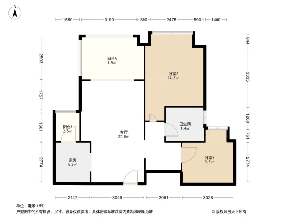嘉楠美地户型图