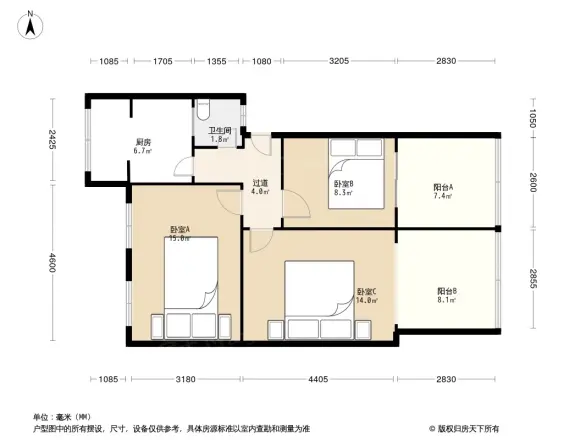 百花西路25号院户型图