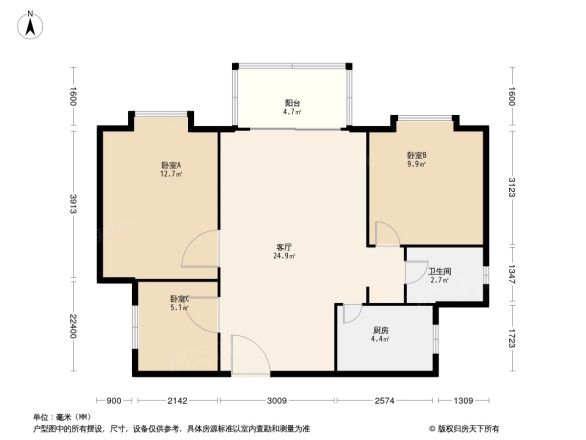 梧桐苑户型图