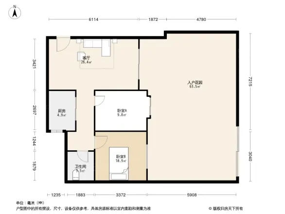 闲山悦三区户型图