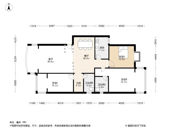 顺福苑户型图