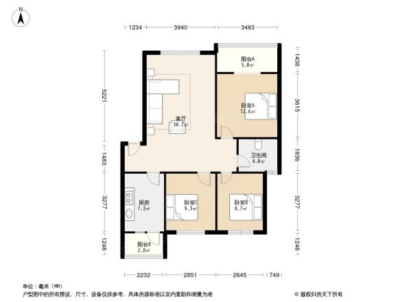 永寿教师楼户型图