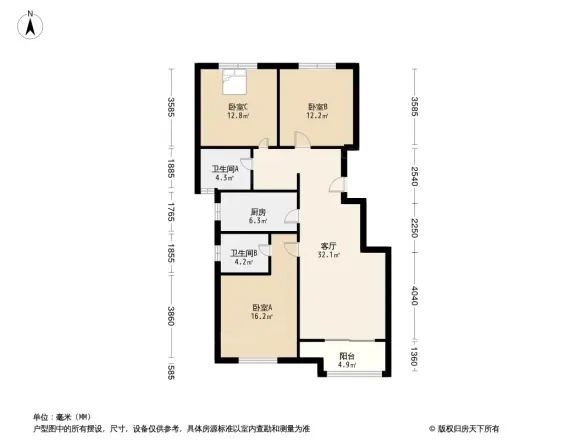 嘉恒有山户型图