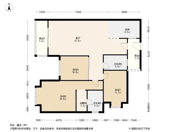 中粮香榭丽都户型图