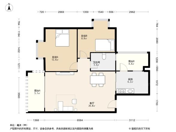 锦绣年华户型图