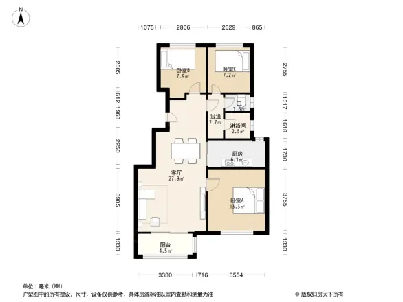 嘉恒有山户型图