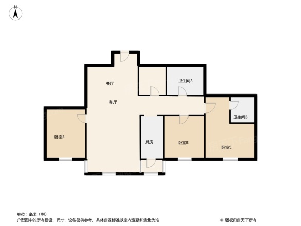 鸿禧花园户型图