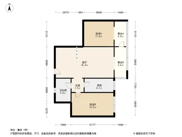 澳深花园户型图