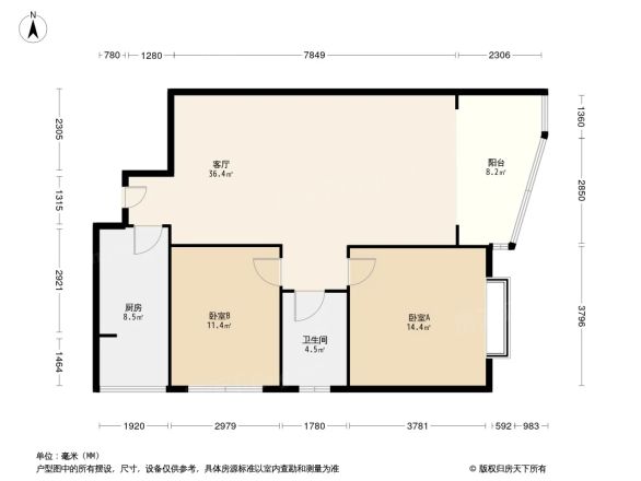 西府花园户型图