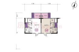 富逸荣景雅园1室1厅1厨1卫建面33.78㎡