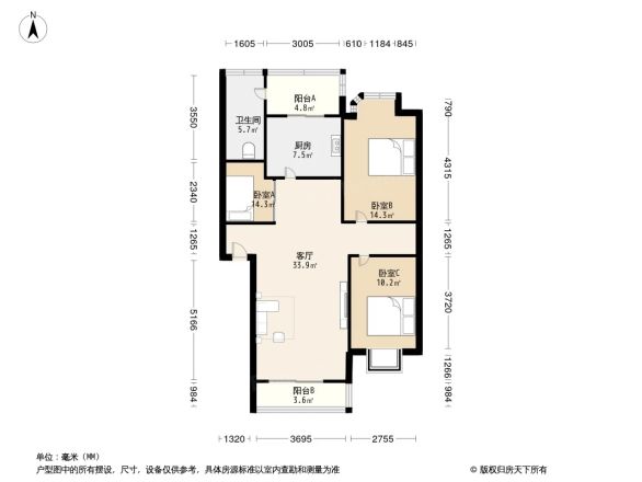 都江堰玉垒名居户型图