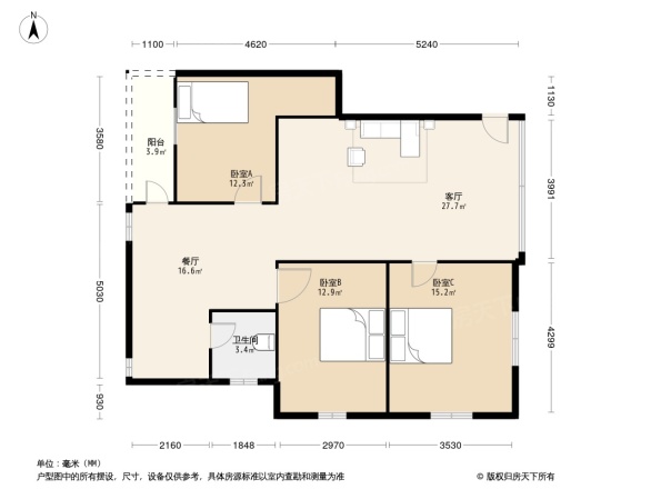 金泰花苑户型图